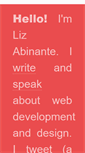 Mobile Screenshot of lizabinante.com