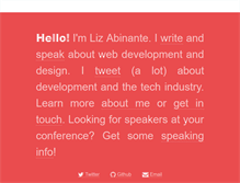 Tablet Screenshot of lizabinante.com